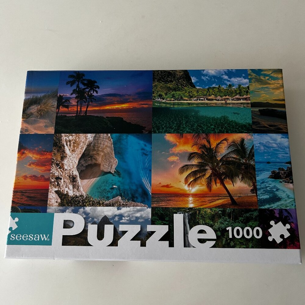 Seesaw Puzzle 1000 pieces Tropical Destinations (Box set is complete)